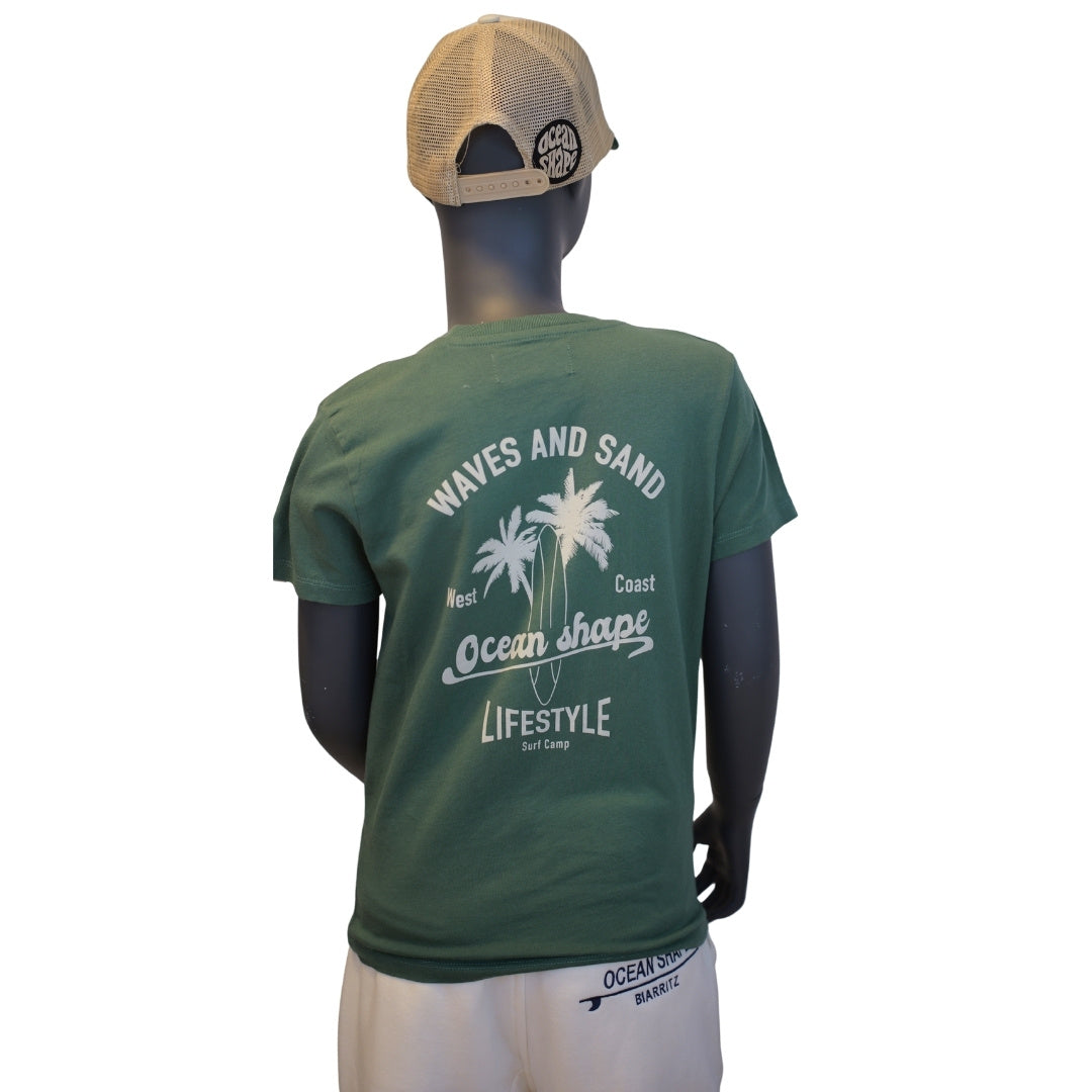 T-shirt Kids "Wave and Sand " - Green Bay