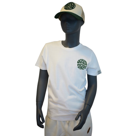 T-shirt Kids "Bubble" - Blanc et Vert