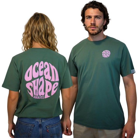 T-shirt unisexe "Bubble" – Green Bay & Rose pale