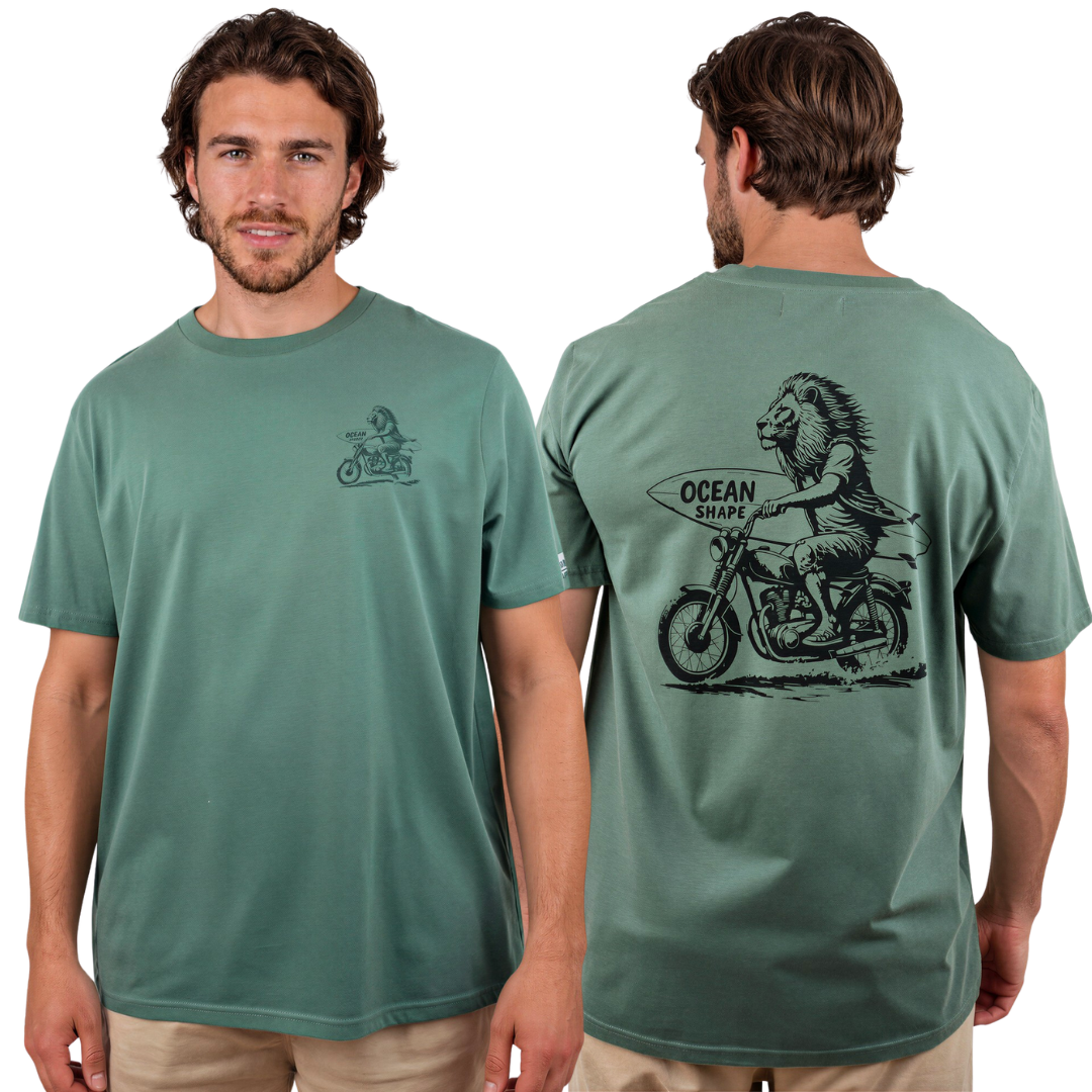 T-shirt unisexe "Lion Biker" - Green Bay