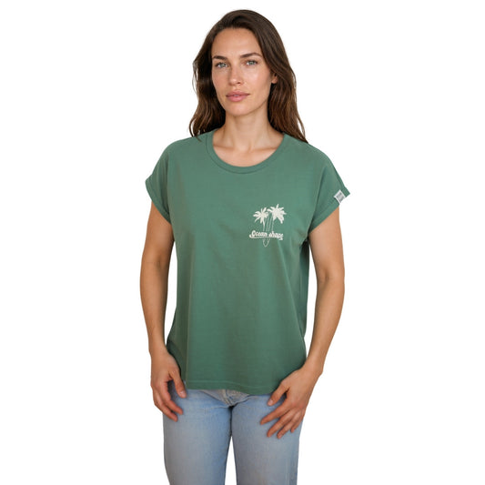 T-shirt femme “Wave and sand” Green Bay