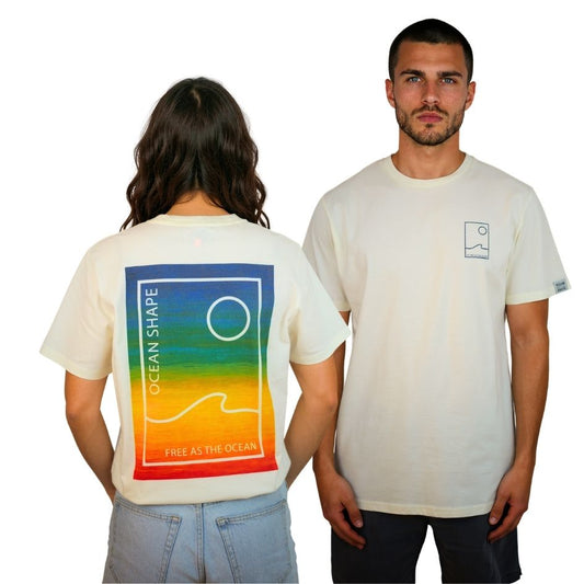 T-shirt unisexe "Free Sunset" - Off white