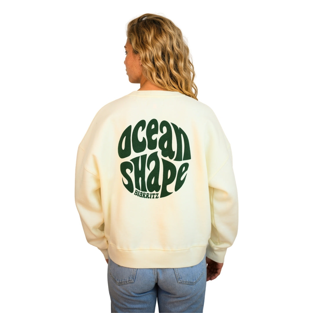 Sweat col rond Femme "Bubble" - Off White