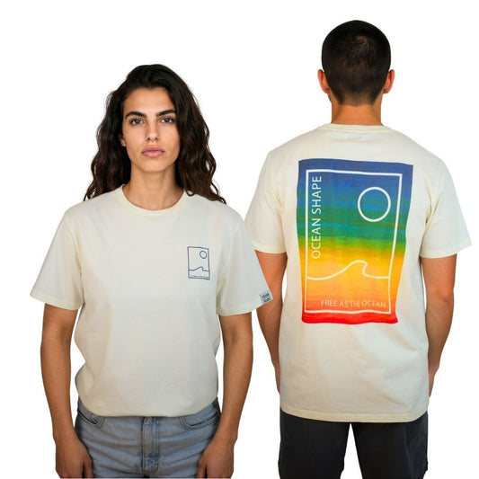 T-shirt unisexe "Free Sunset" - Off white