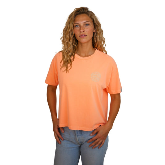 T-shirt femme “Bubble Gabe” Orange Fluo