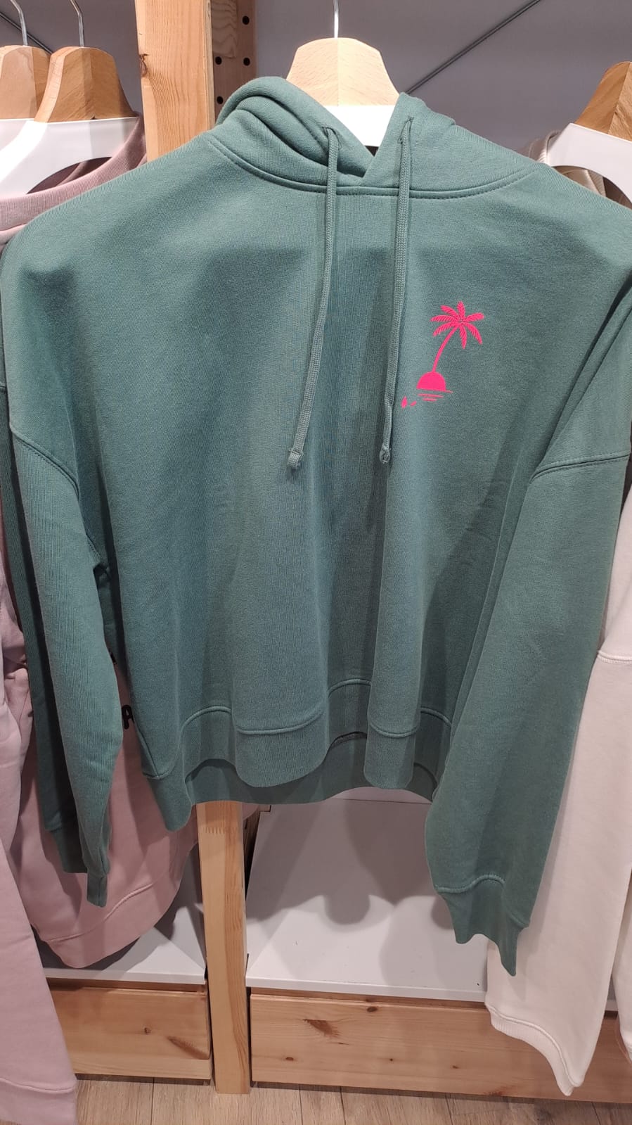 Sweat "Palmito" Green bay à capuche (STJL)