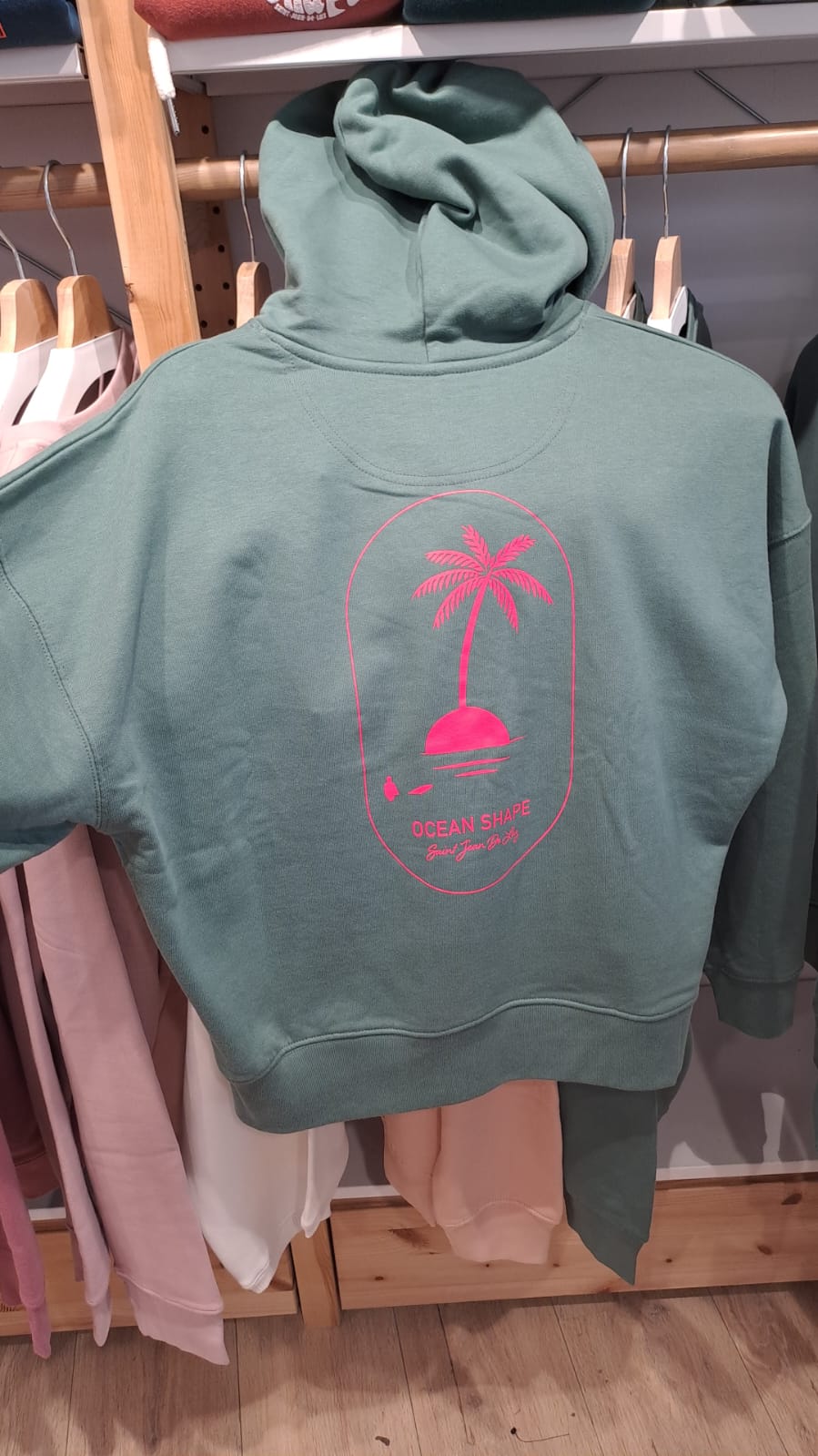 Sweat "Palmito" Green bay à capuche (STJL)
