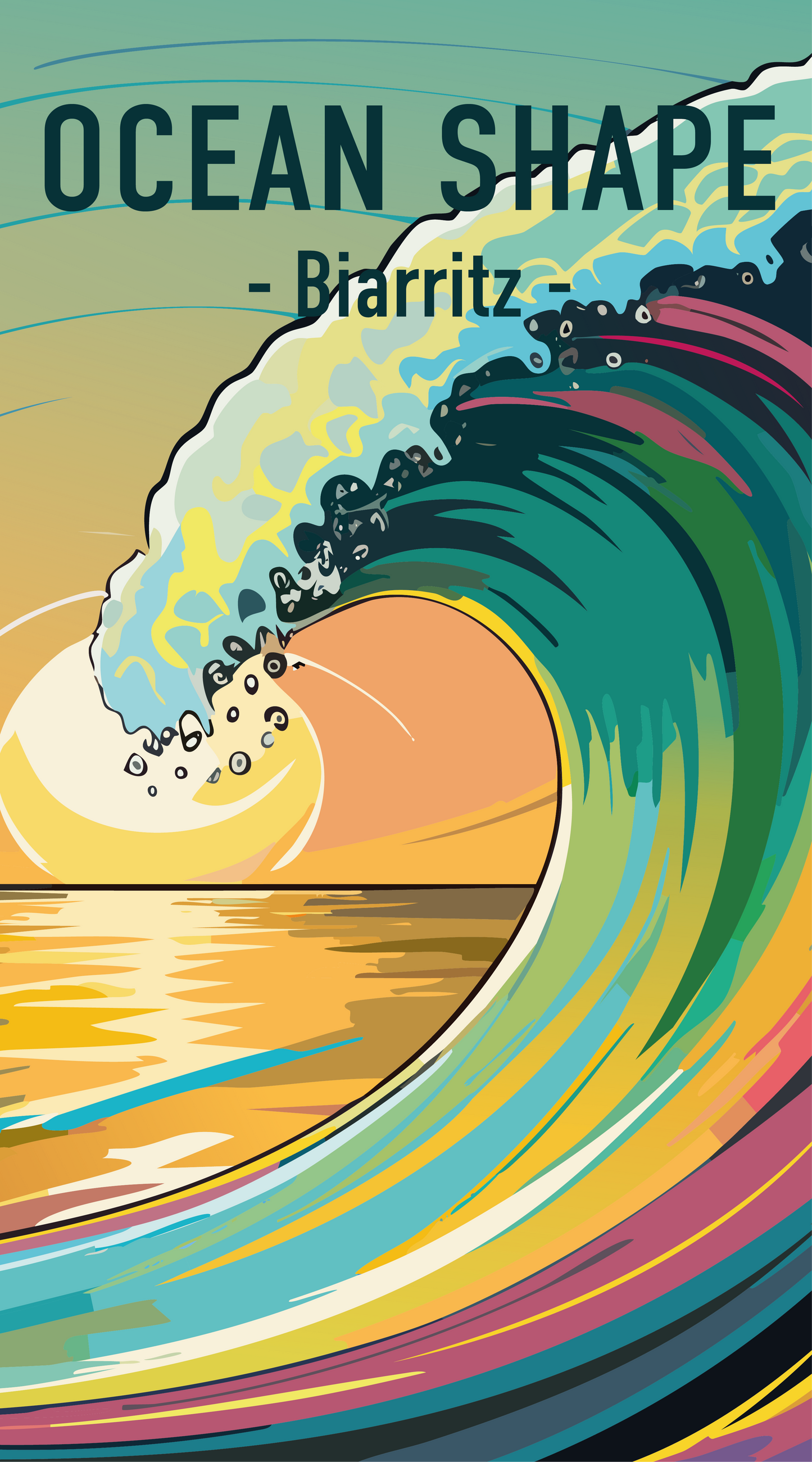 Drap de plage "Vague"