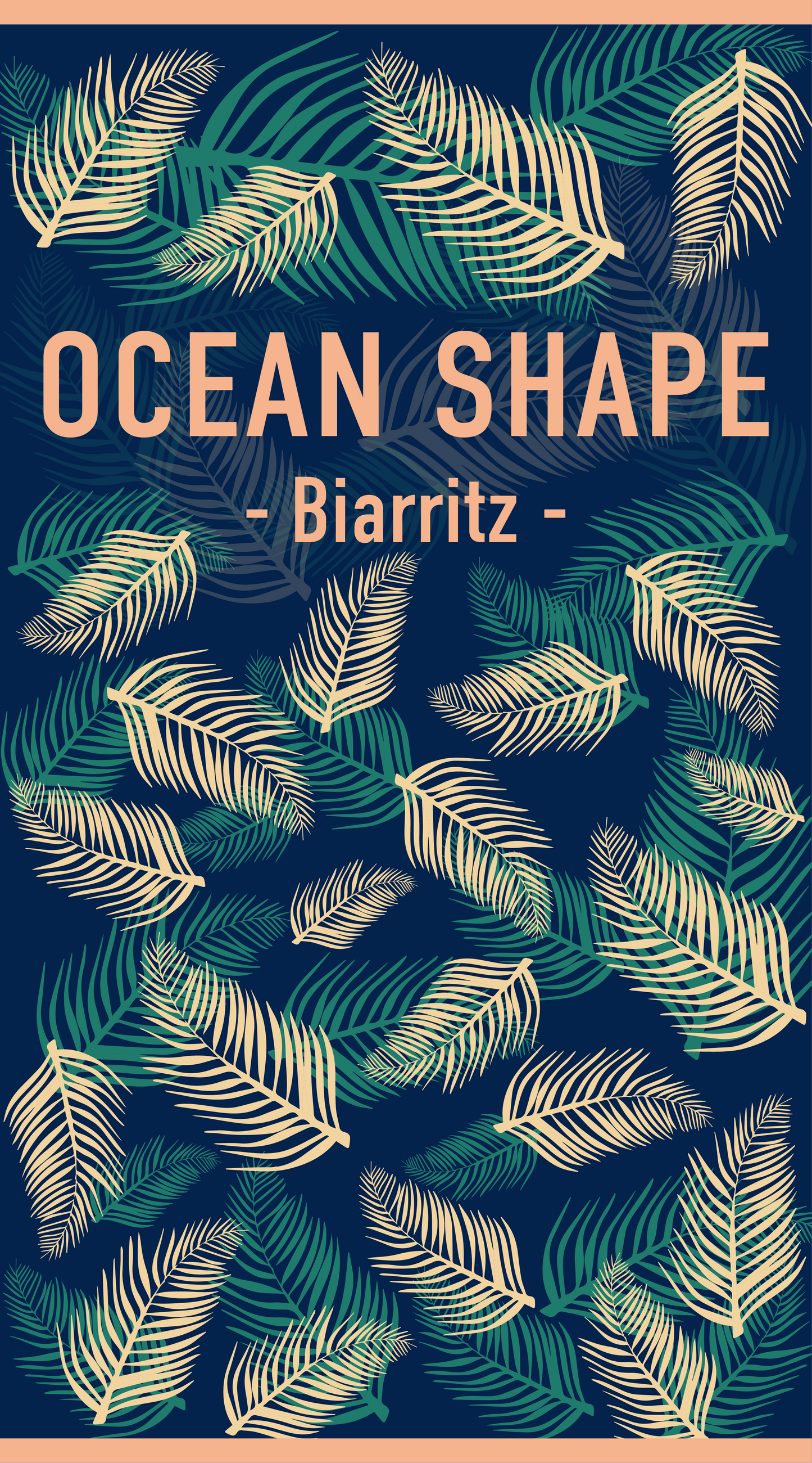 Drap de plage "Feuilles"