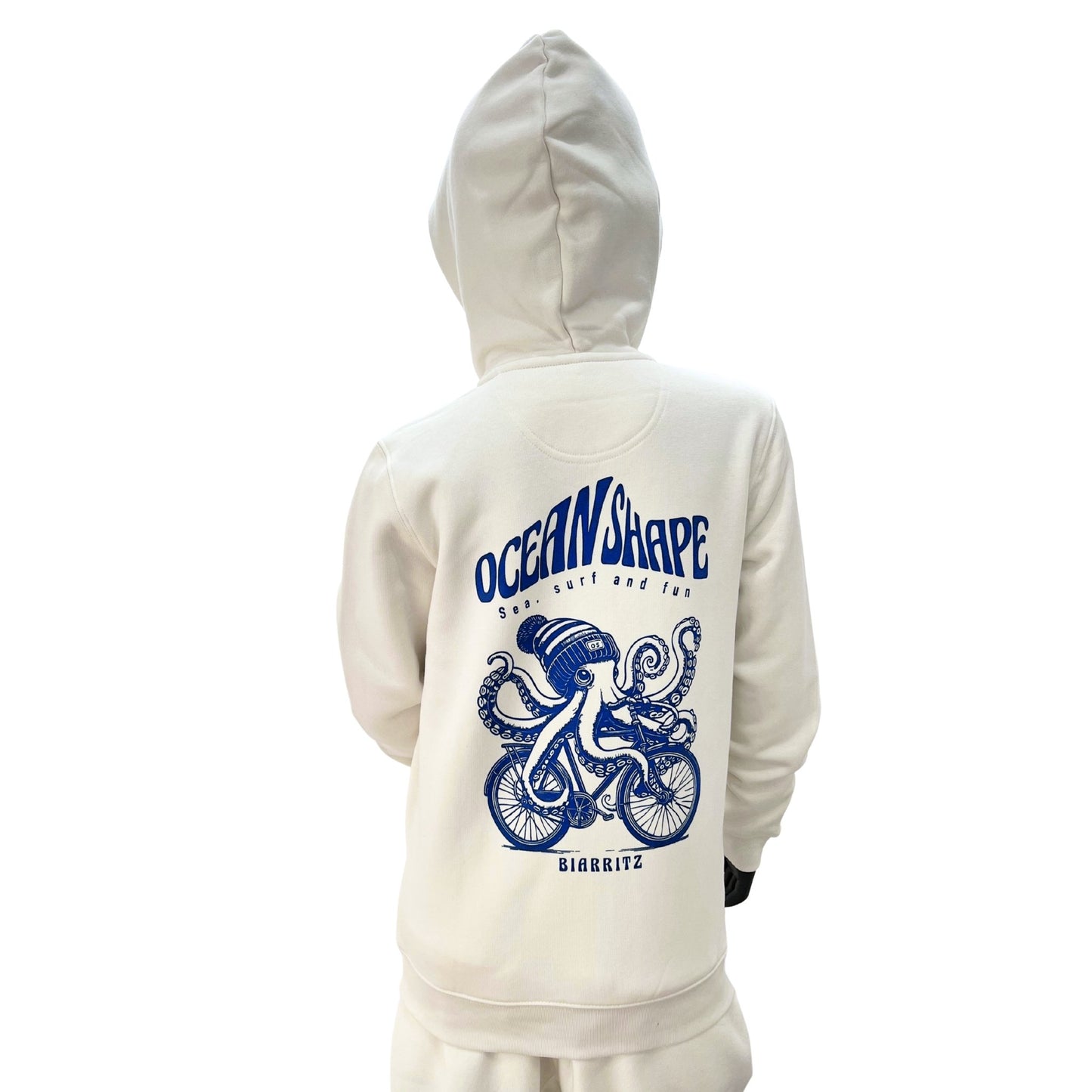 Sweat à capuche zippé Kids "Chipiron" - Ivory