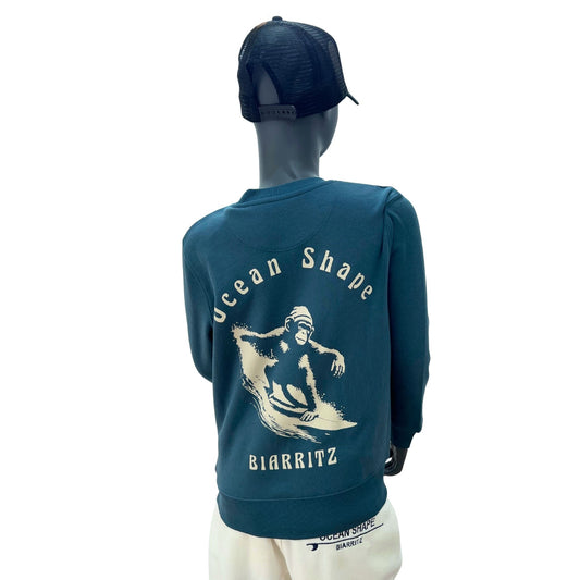 Sweat col rond Kids "Monkey wave" - Stargazer