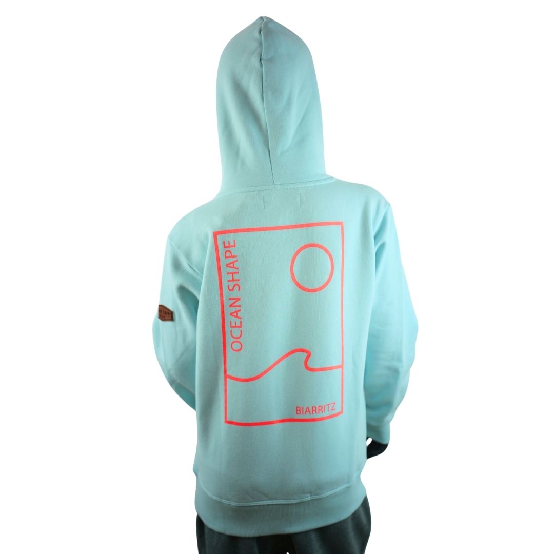 Sweat à capuche Kids "As Free as the Ocean" - Caribbean Blue