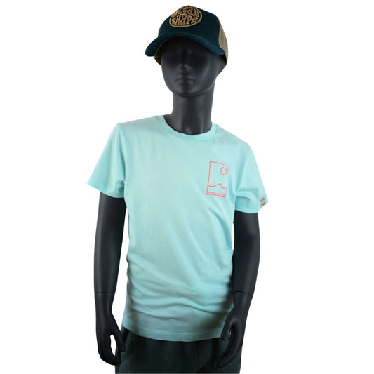 T-shirts Kids "Free as the Ocean" - Caribbean Blue