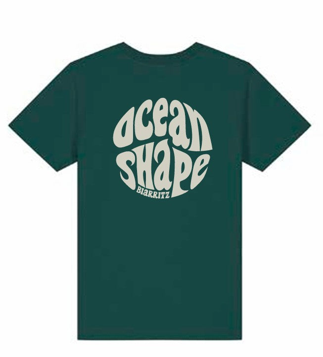 T-shirt Kids "Bubble" - Glazed Green et Beige