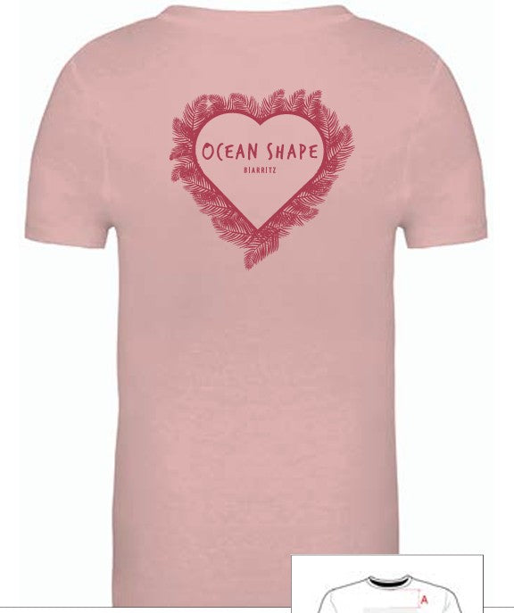 T-shirt Kids "Cœur" - Petal Rose et Redberry