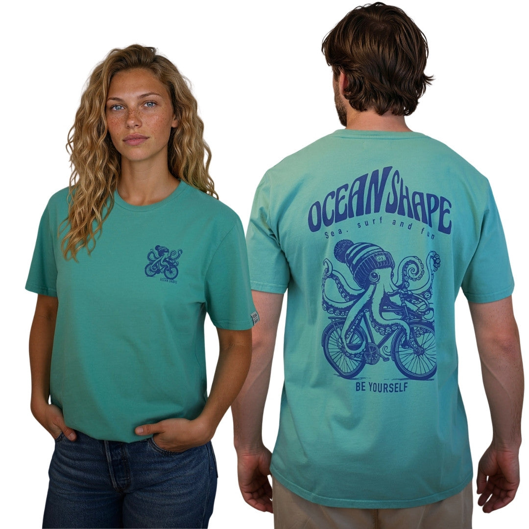 T-shirt unisexe "Chipiron" - Teal Monstera