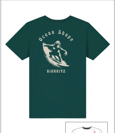 Tee-Shirt Kids "Monkey Wave" Glazed Green