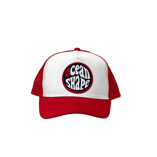 Casquette KIDS "Trucker" Rouge - Bubble Bleu