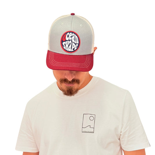 Casquette "Trucker" Gris - Bubble Bleu