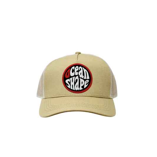 Casquette "Trucker" Beige - Bubble Bleu