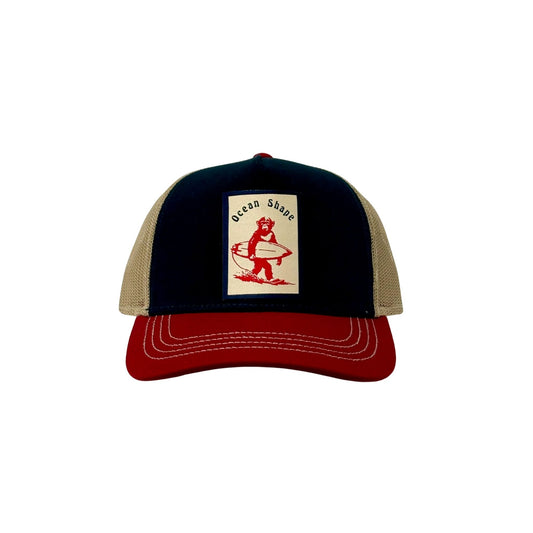 Casquette "Trucker" Bleu/Beige - Monkey Bleu