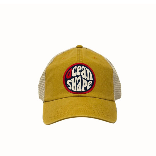 Casquette "Vintage" Jaune - Bubble Bleu