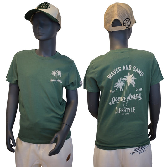 T-shirt Kids "Wave and Sand " - Green Bay