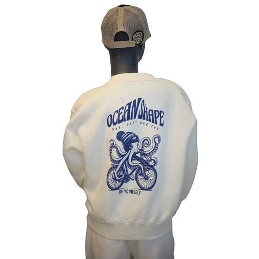 Sweat col rond Kids "Chipiron" - Off White