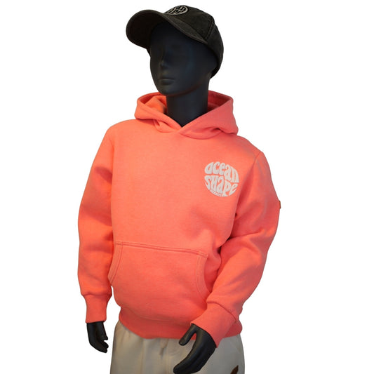 Sweat à capuche Kids "Bubble" - Corail