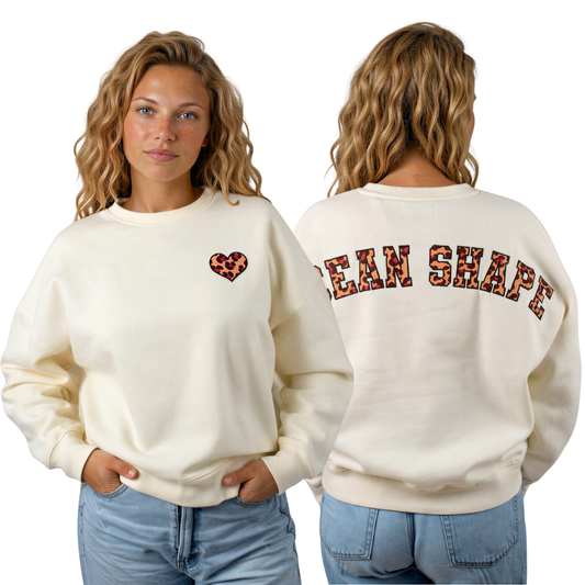 Sweat col rond Femme - "Leopard"