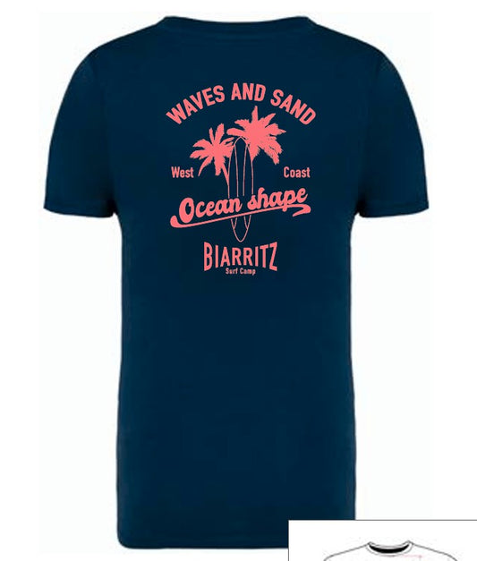 Tee-Shirt Kids "Wave and Sand" Peacock Blue