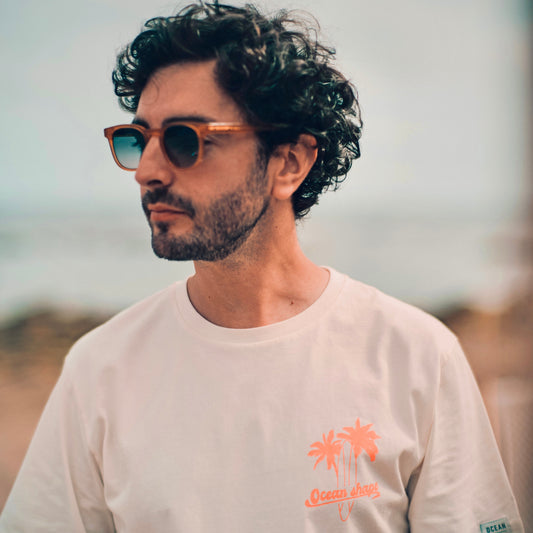 T-shirt unisexe "Waves & Sand" - Off white