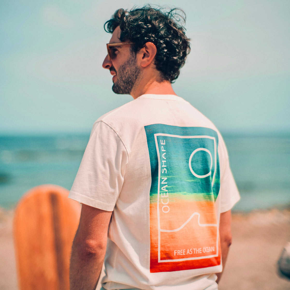 T-shirt unisexe "Free Sunset" - Off white