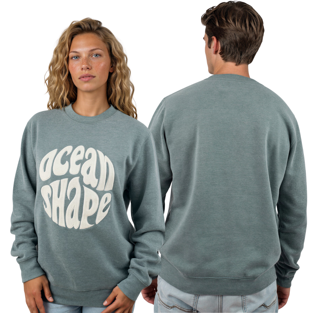 Sweat col rond unisexe "Bouclette" – Emeraude