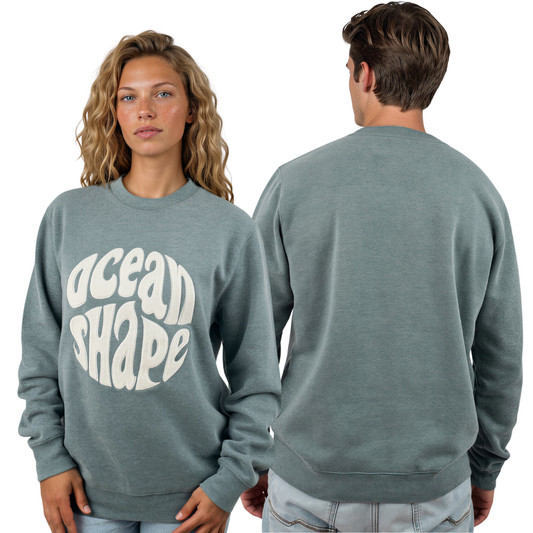 Sweat col rond unisexe "Bouclette" – Emeraude