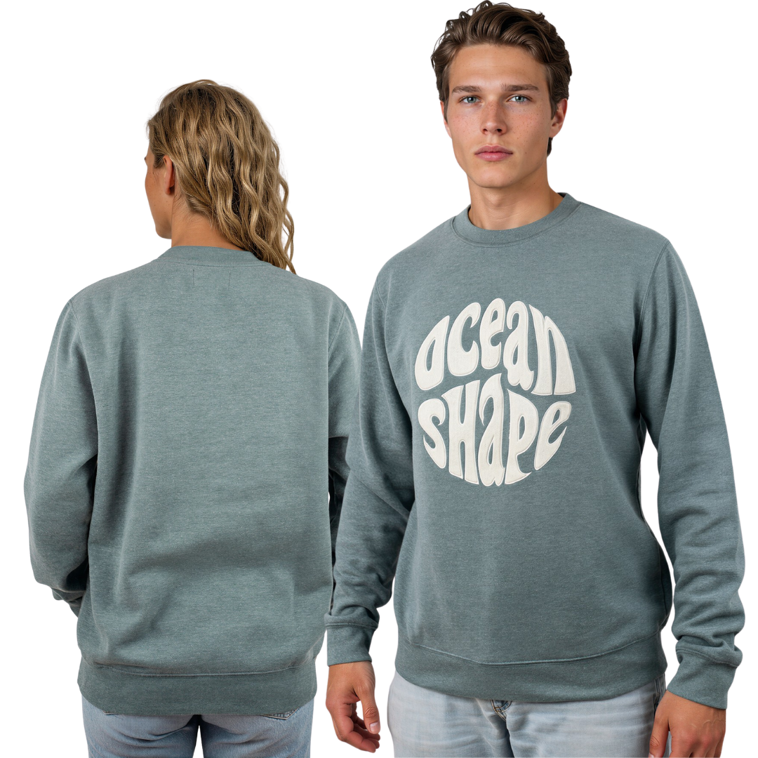 Sweat col rond unisexe "Bouclette" – Emeraude