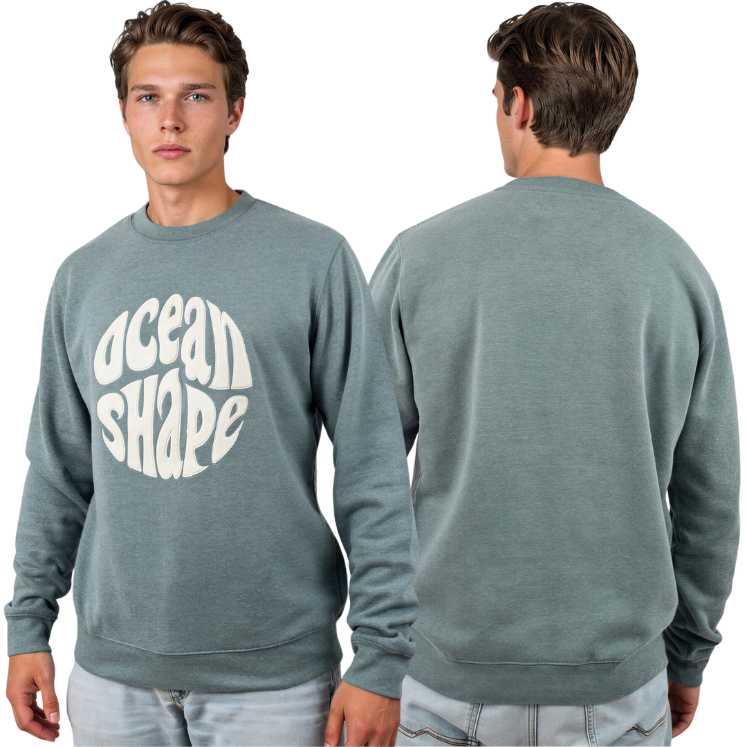 Sweat col rond unisexe "Bouclette" – Emeraude