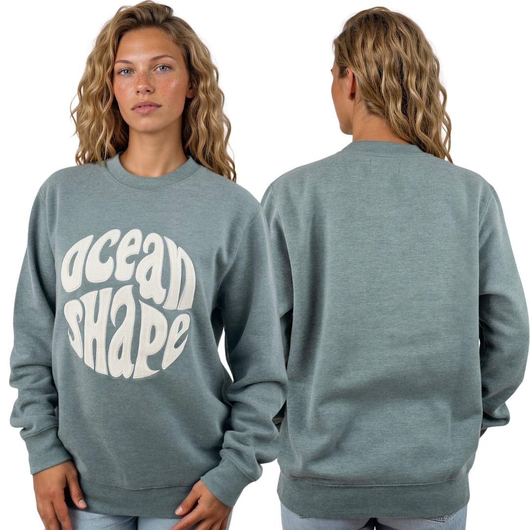 Sweat col rond unisexe "Bouclette" – Emeraude