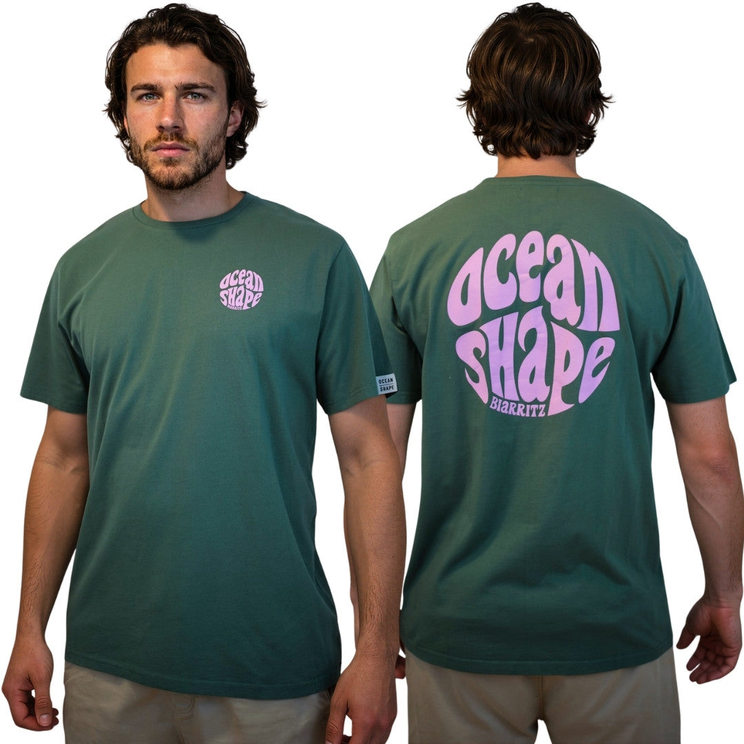 T-shirt unisexe "Bubble" – Green Bay & Rose pale