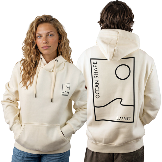 Unisex “As Free as the Ocean” Hoodie – Ecru