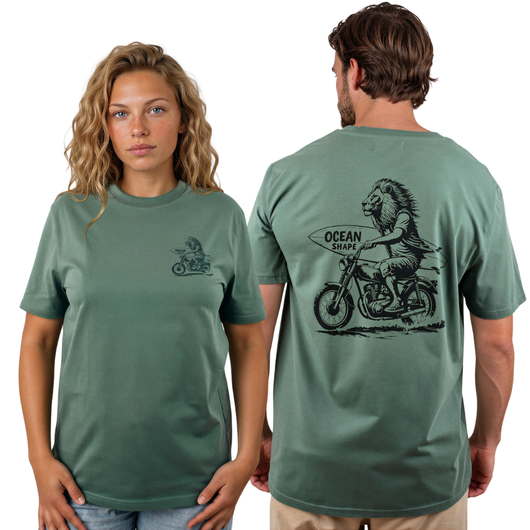 T-shirt unisexe "Lion Biker" - Green Bay