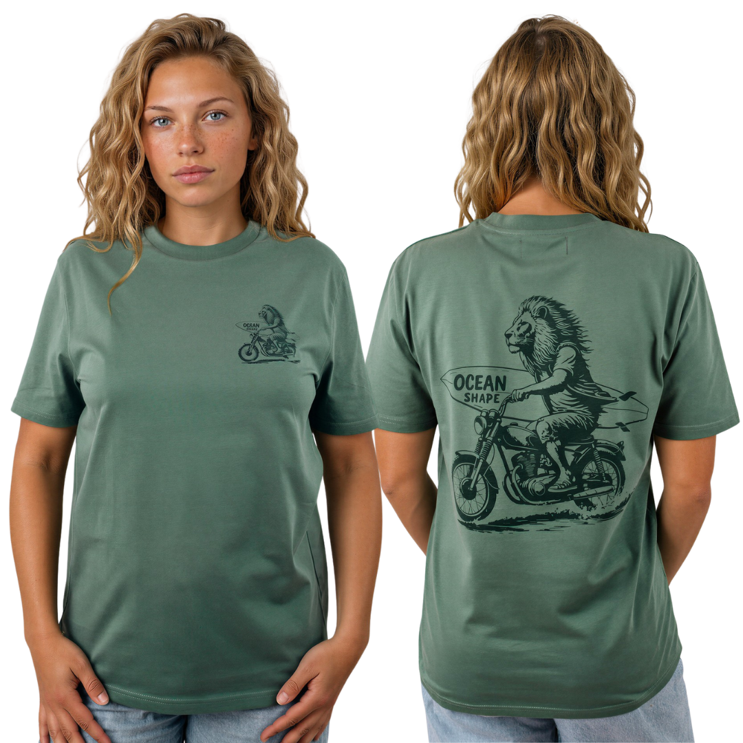 T-shirt unisexe "Lion Biker" - Green Bay