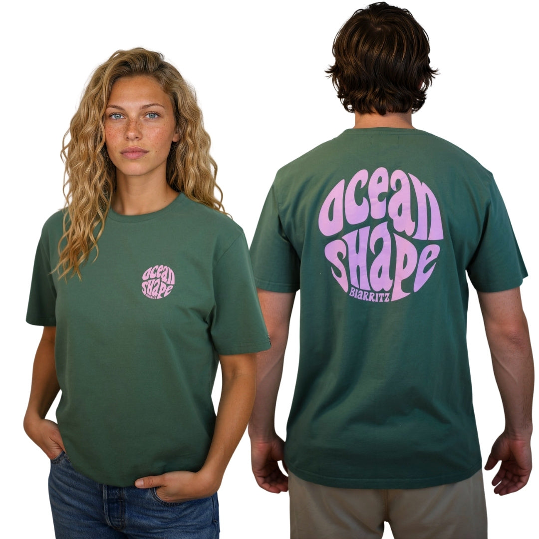 T-shirt unisexe "Bubble" – Green Bay & Rose pale