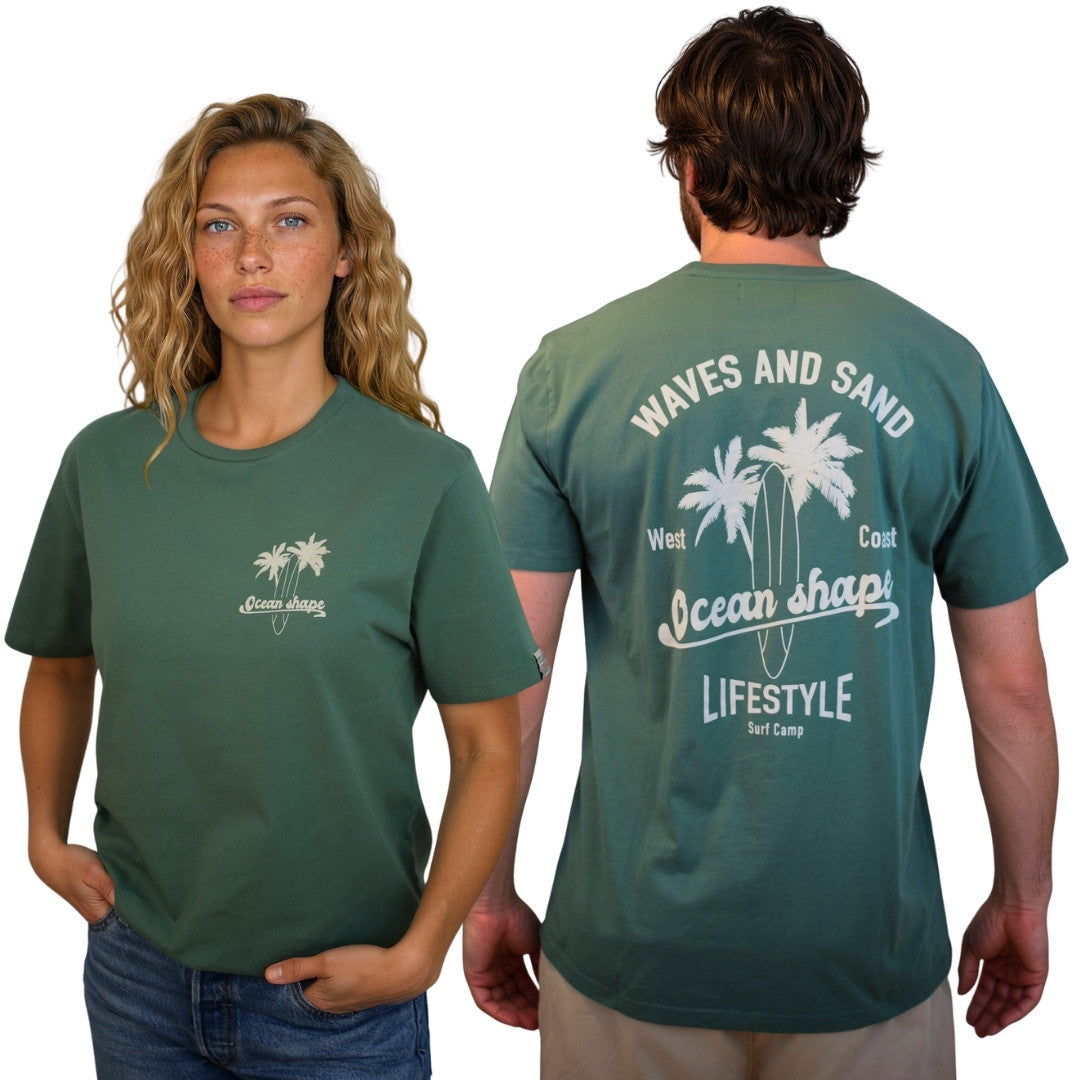 T-shirt unisexe "Wave and Sand" - Green Bay