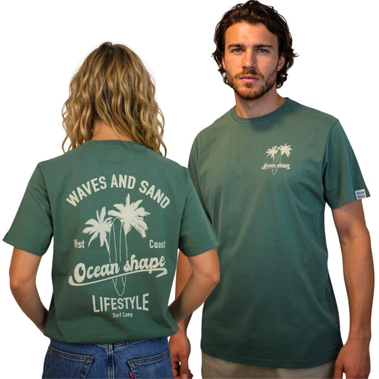 T-shirt unisexe "Wave and Sand" - Green Bay
