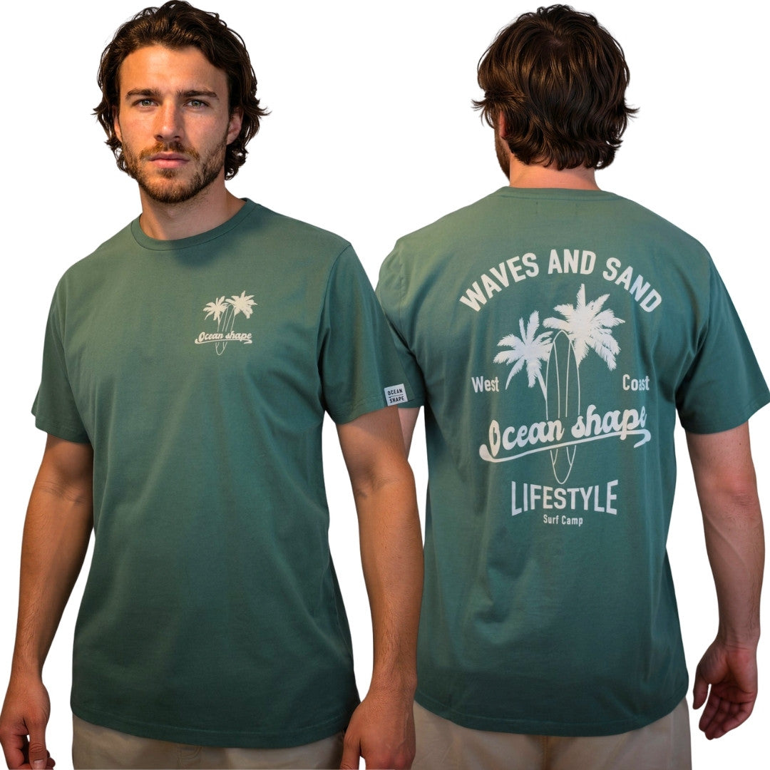 T-shirt unisexe "Wave and Sand" - Green Bay