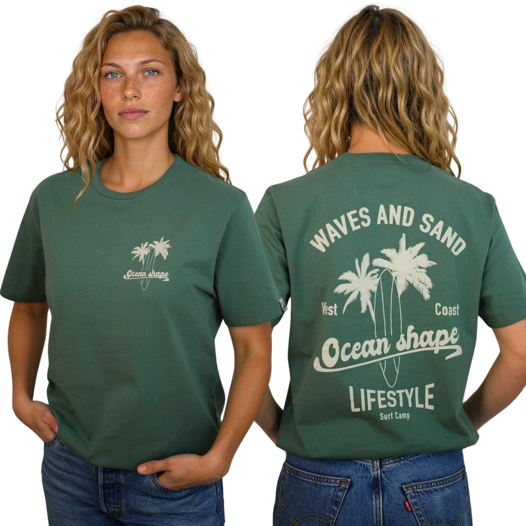 T-shirt unisexe "Wave and Sand" - Green Bay