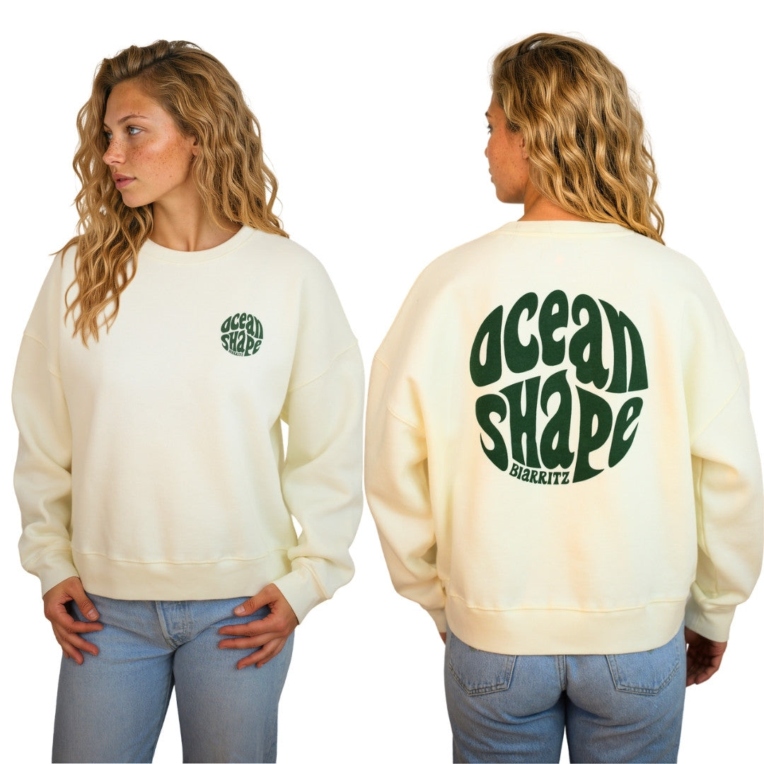Sweat col rond Femme "Bubble" - Off White