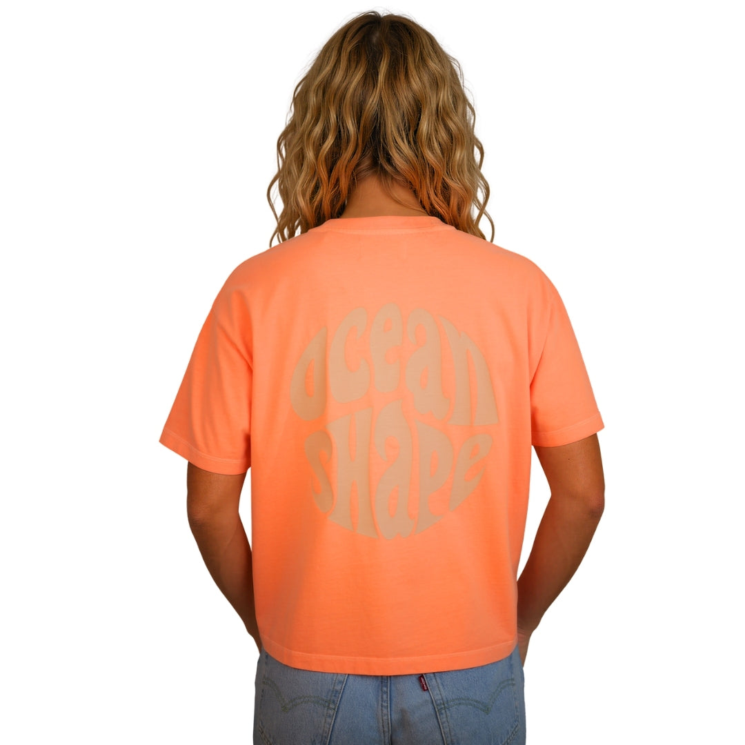 T-shirt femme “Bubble Gabe” Orange Fluo