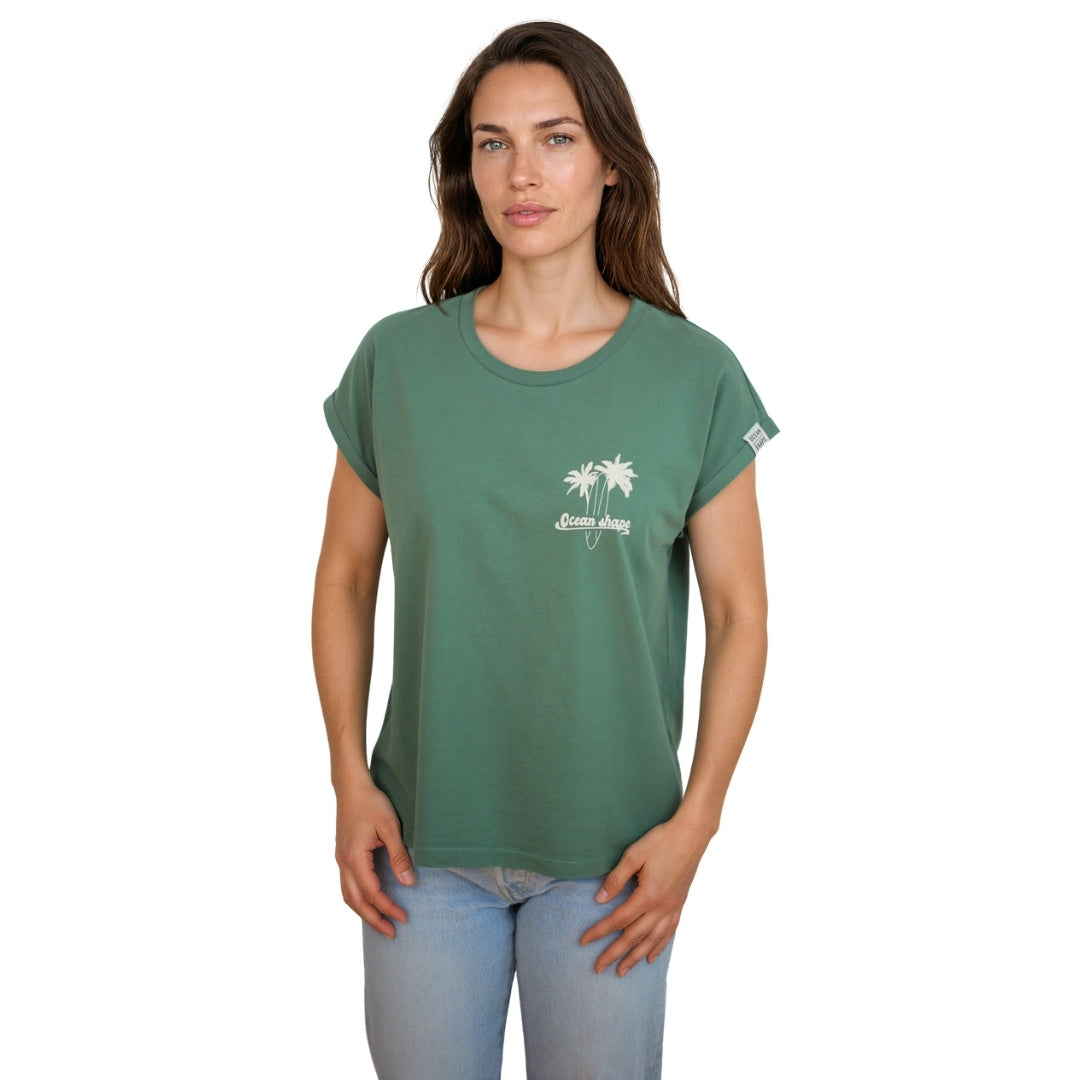 T-shirt femme “Wave and sand” Green Bay